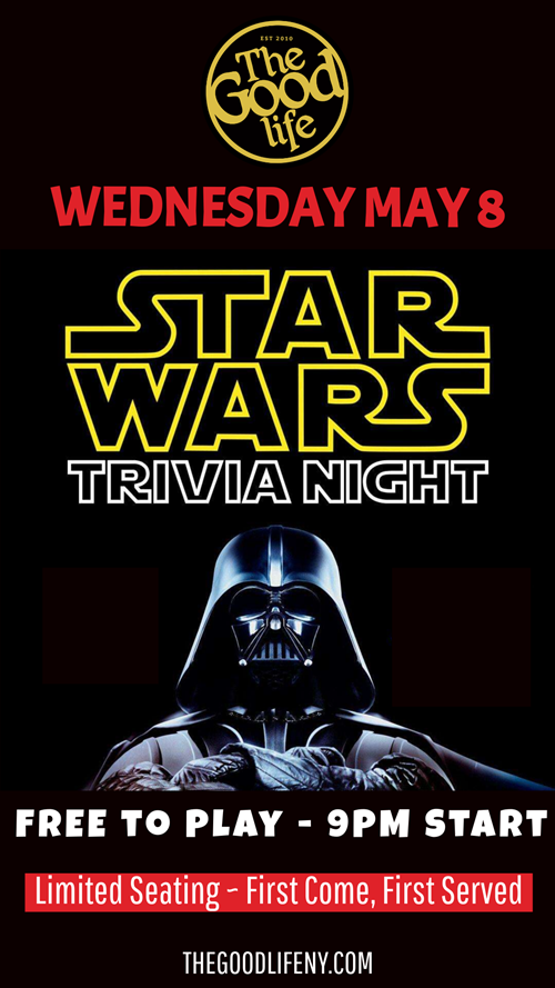 Star Wars Trivia May 8 at 9PM