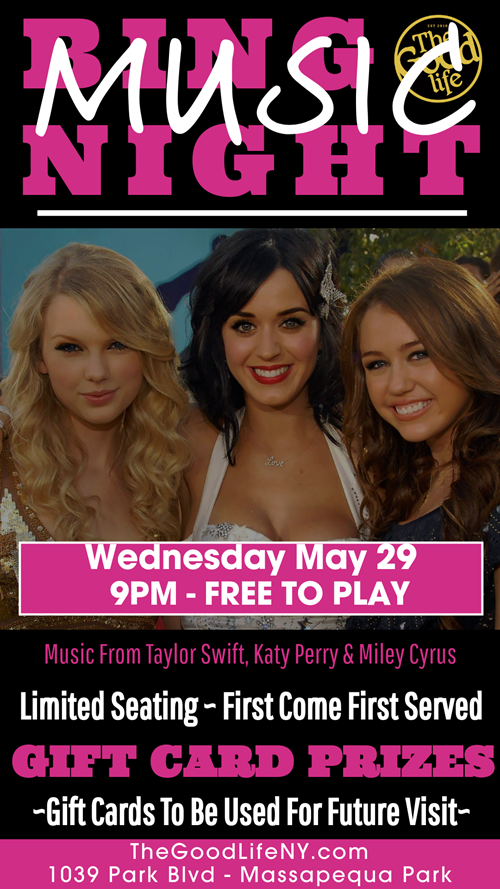 Music Bingo May 29 at 9PM